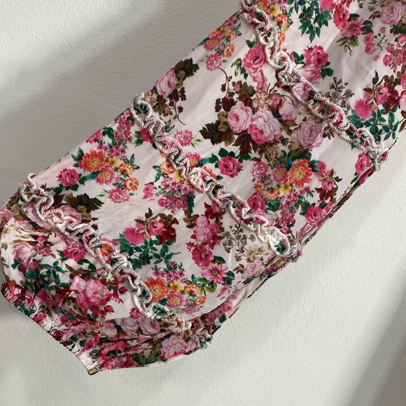 Rococo Sand "Vie" Floral Print Wrap Style Mini Dress Floral Size Medium - Picture 6 of 12